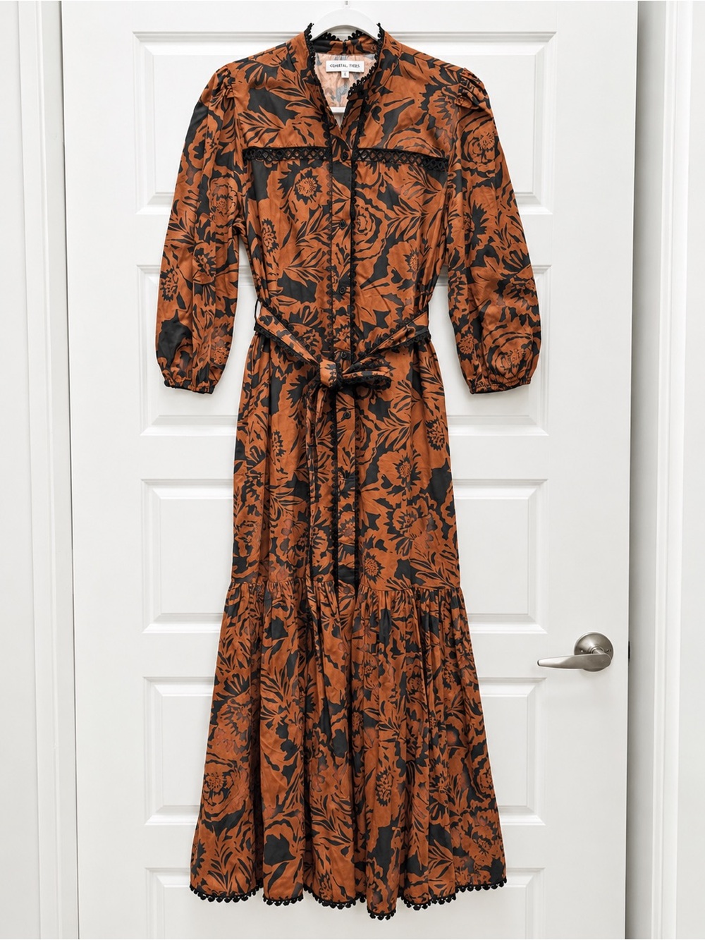 Avec Les Filles cotton poplin maxi dress